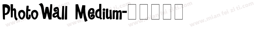 PhotoWall Medium字体转换